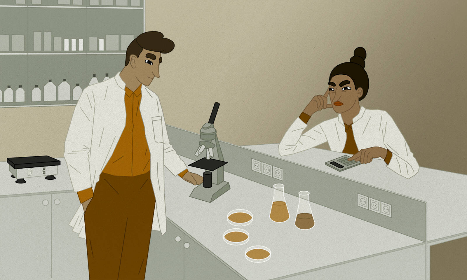 A male scientist's lab is better funded than a female scientist's lab.