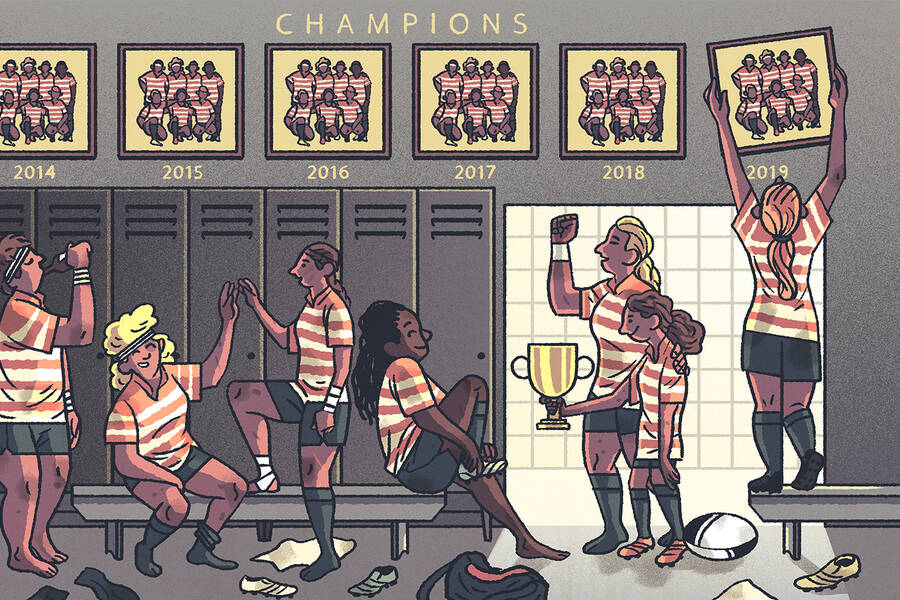 A team with the same players keeps winning together.