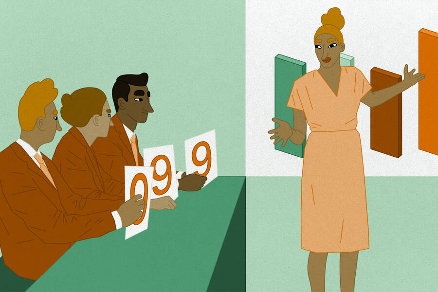 Women are subject to greater gender bias when evaluated using certain ratings scales.