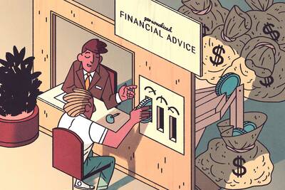 Financial advisors give financial advice to clients.
