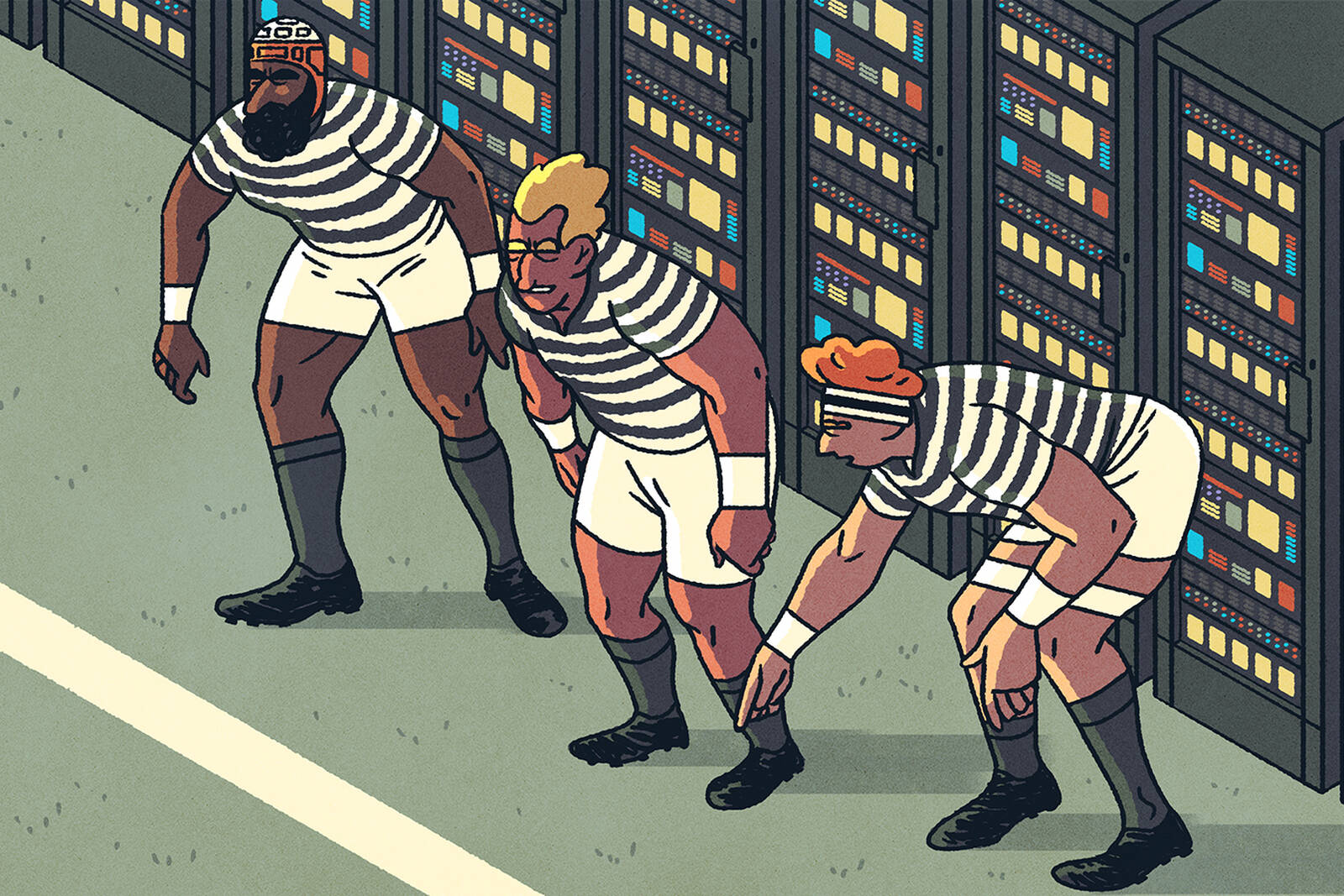 rugby defenders against cyberattack