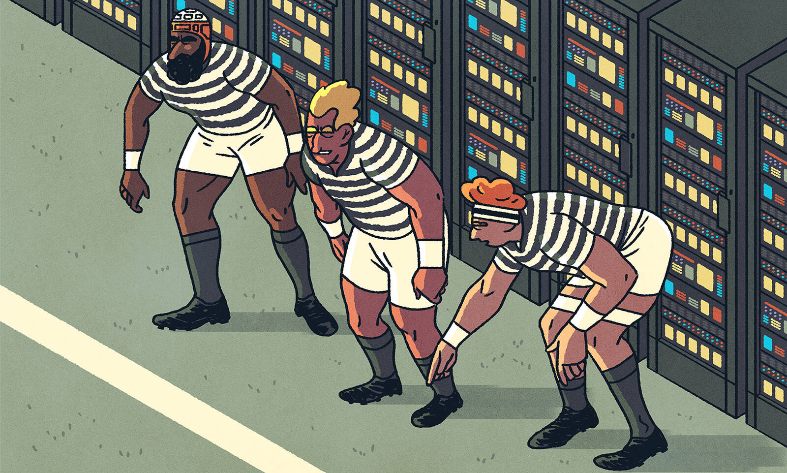 rugby defenders against cyberattack