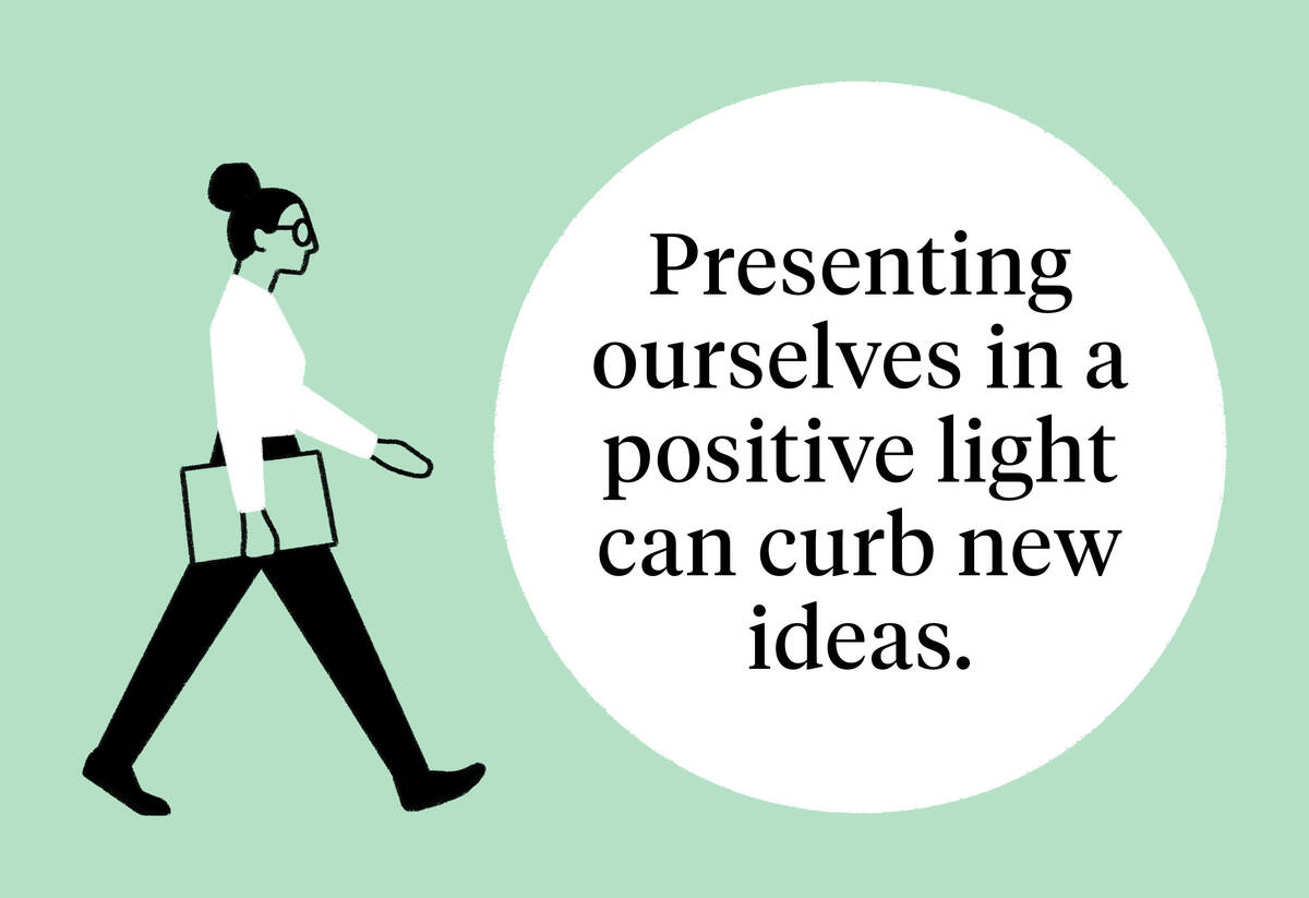 insightful leader presenting ourselves in a positive light
