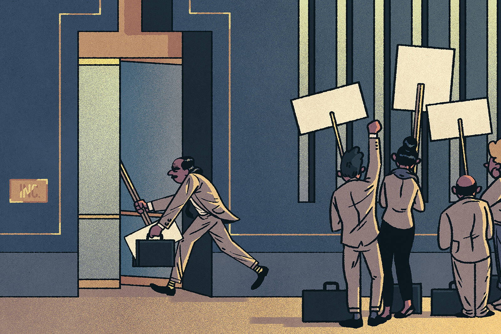 A Wall Street worker hides his activism at work.