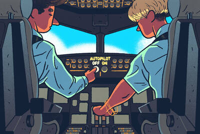 pilots remove autopilot on plane