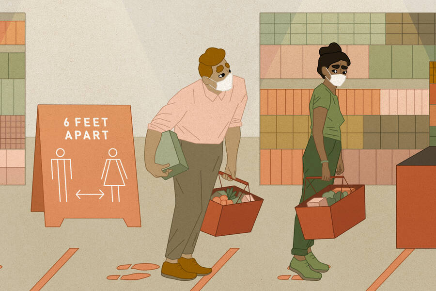 To maintain your personal space during a pandemic, game theory suggests that you need to be unpredictable.