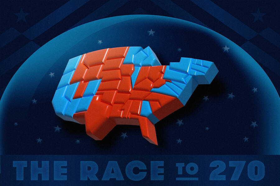 US electoral college map