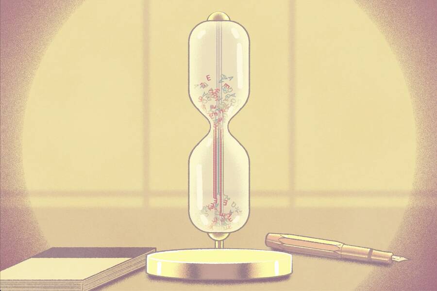 words in hourglass