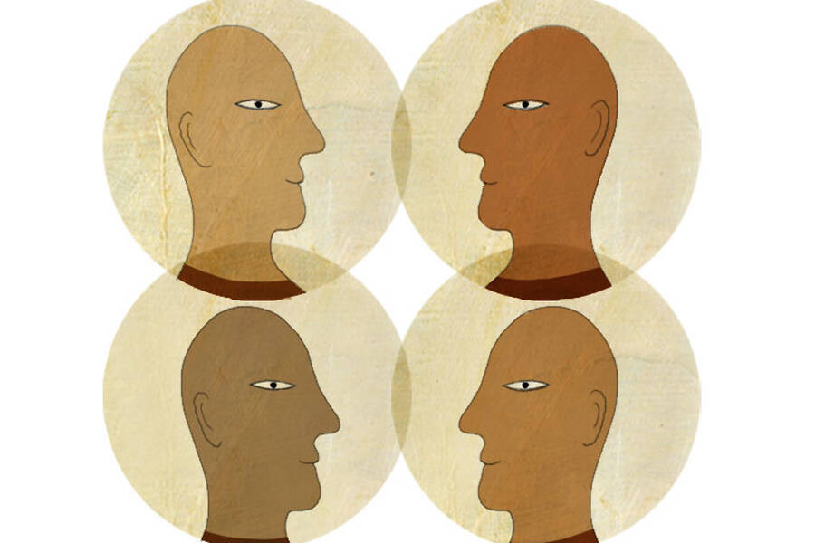How are biracial people perceived in terms of race