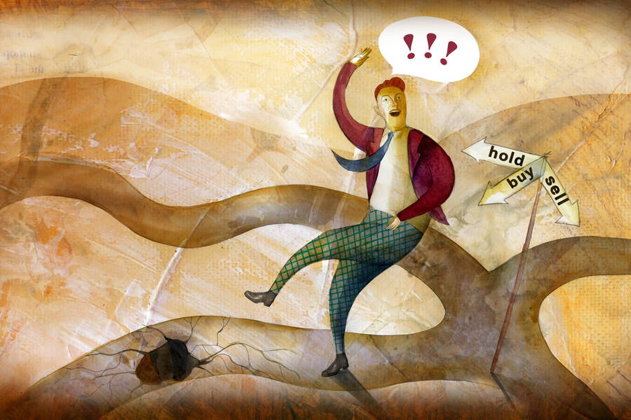 A man is in the wrong frame of mind to make a risk-related decision.