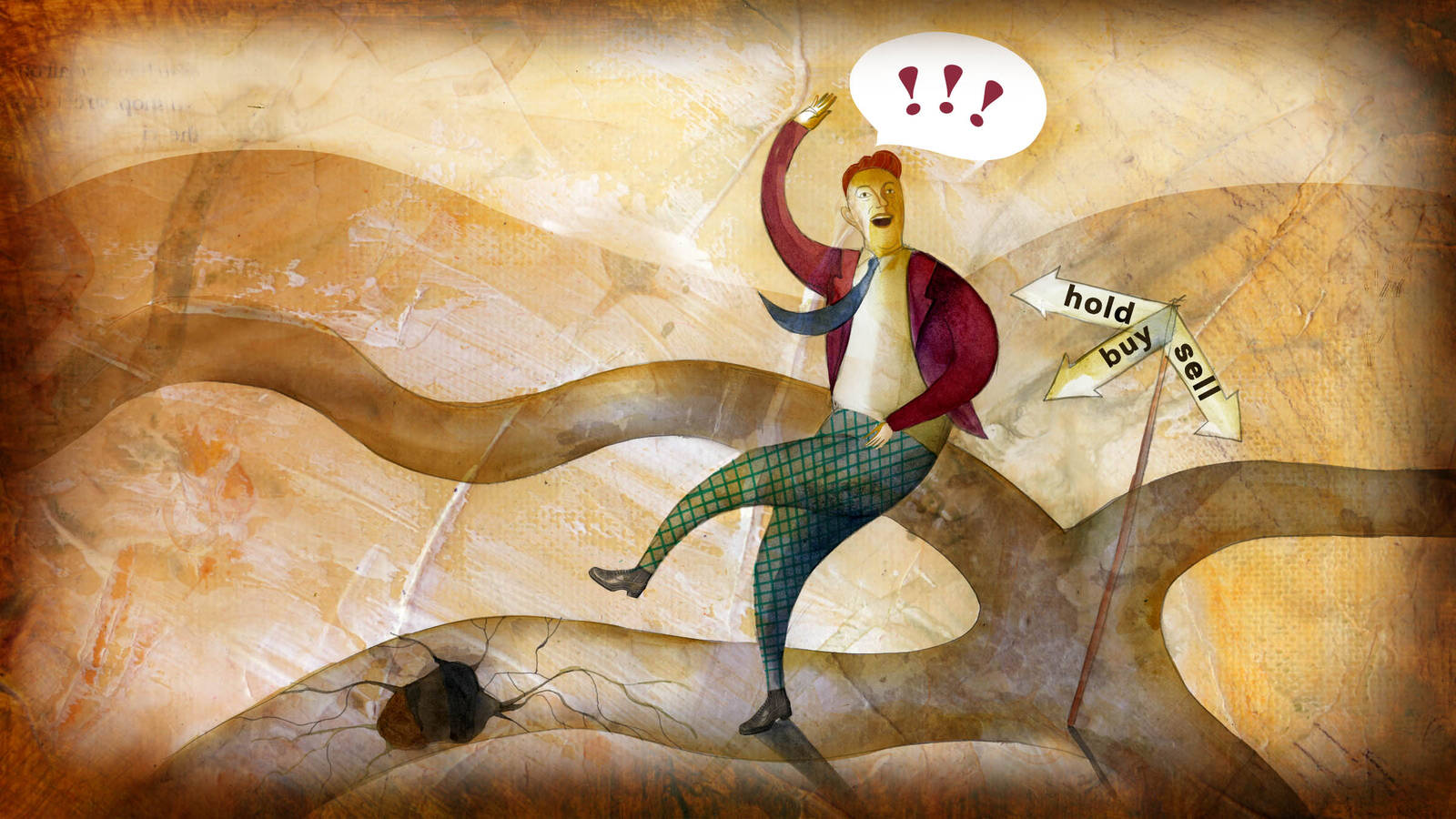 A man is in the wrong frame of mind to make a risk-related decision.