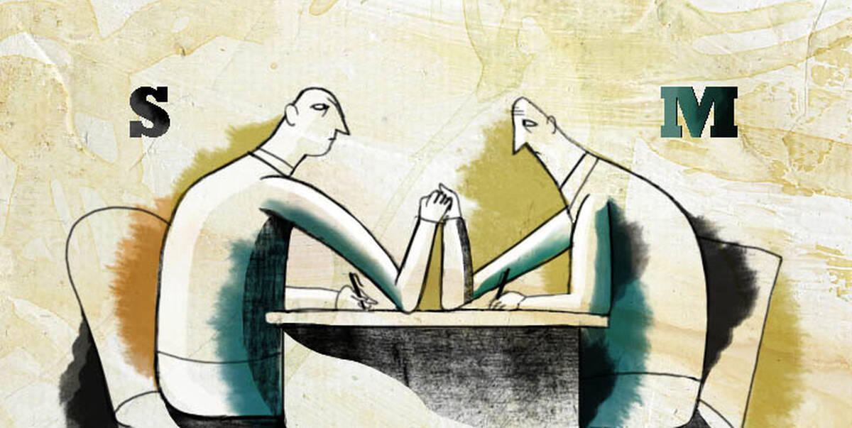 Shareholders wrestling with management for control is an agency problem