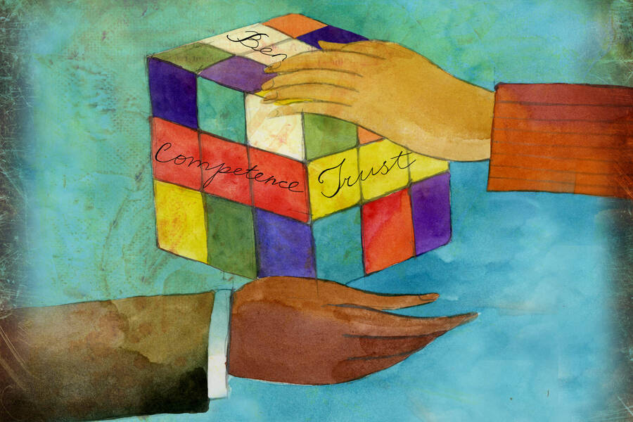 Pin down the components of trust.