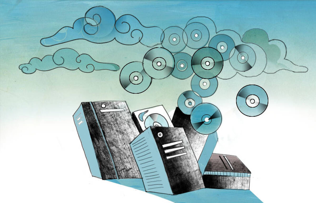 Computers save to the cloud.