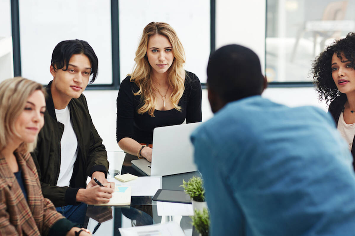 a team listens to one member.